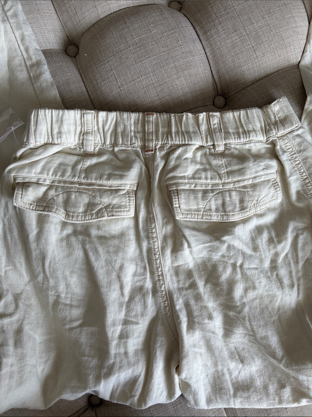 Pilcro Women's Cargo Pants in Cream NWOT - Picture 4 of 9